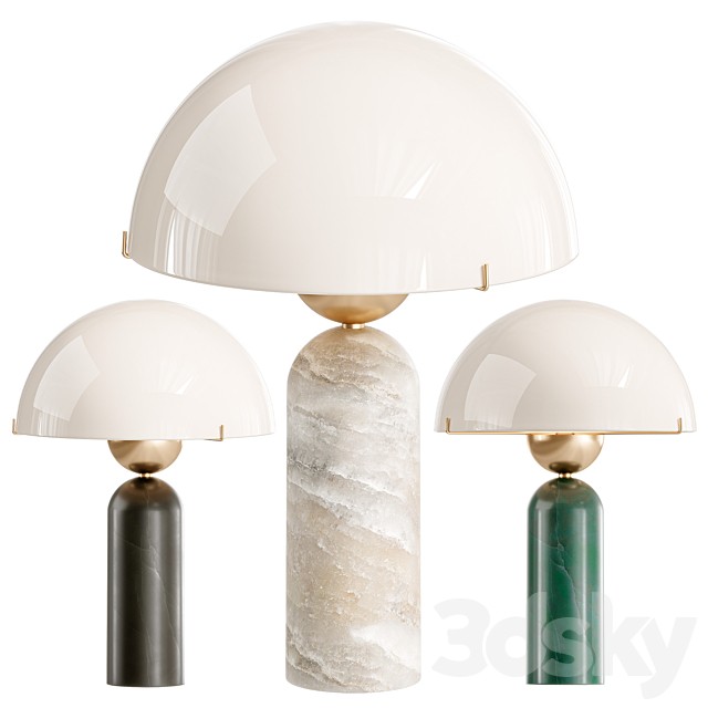 Peono White Alabaster table lamp
