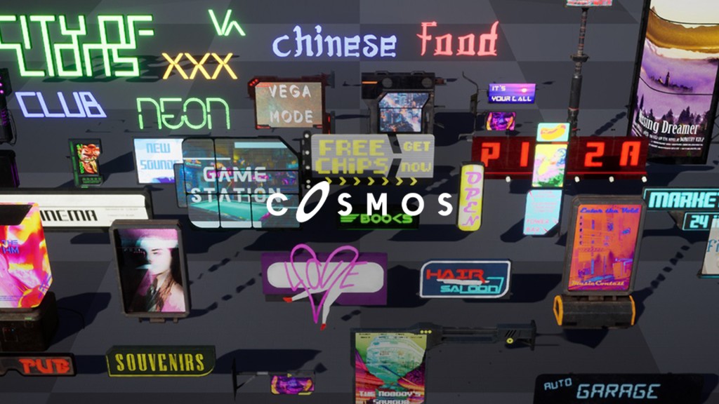 [UE] Cyberpunk Billboards Signs Set