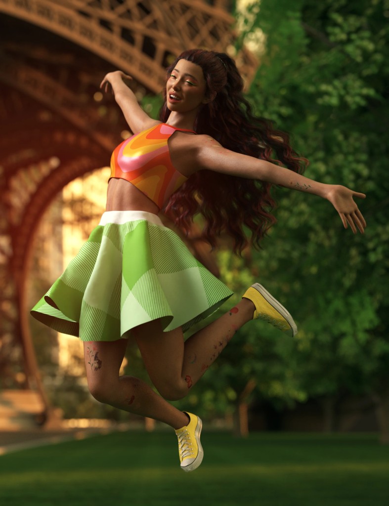 Joy Jump Poses for Genesis 9 and 8 Female