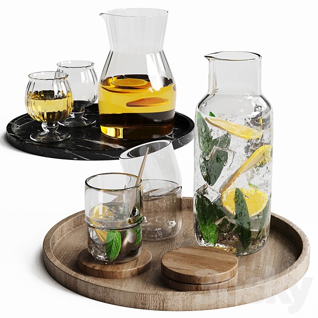 Glasses with Jugs set03