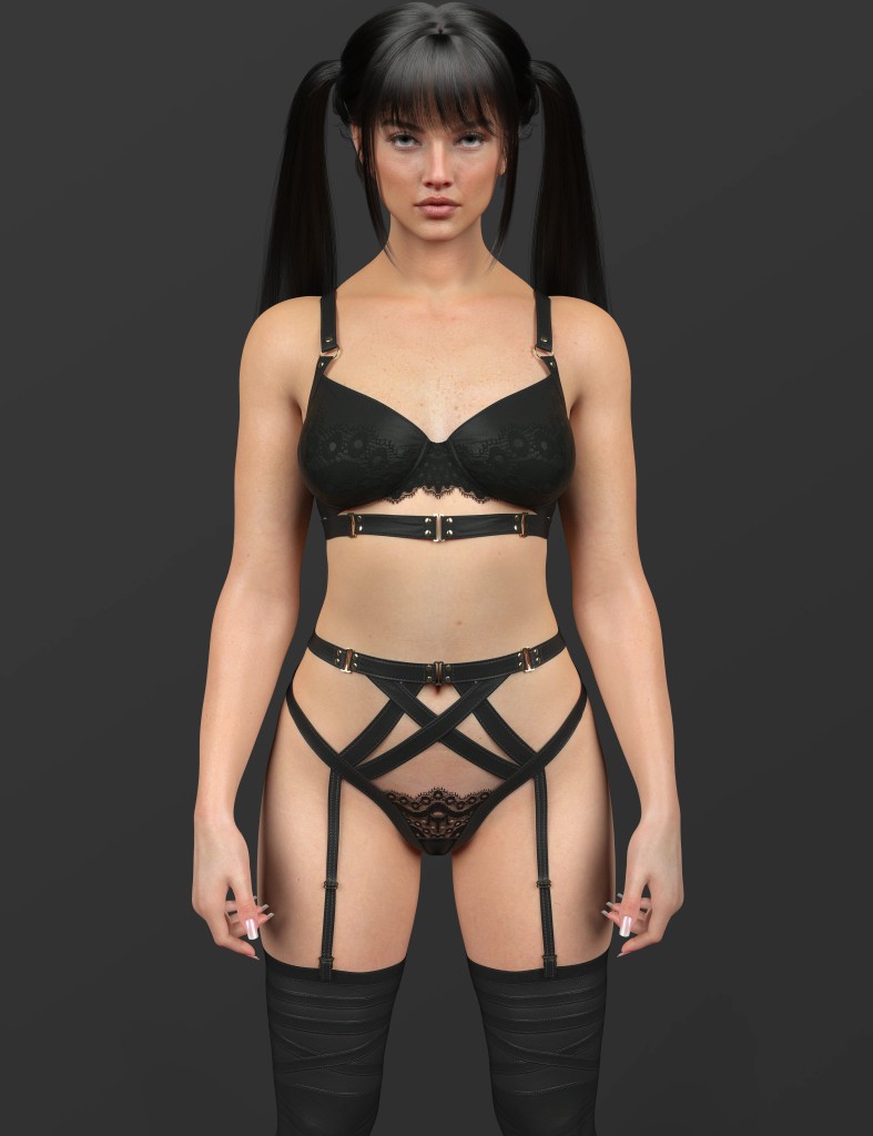 X-Fashion Femme Flame Lingerie for Genesis 9, 8,1 and 8 Female