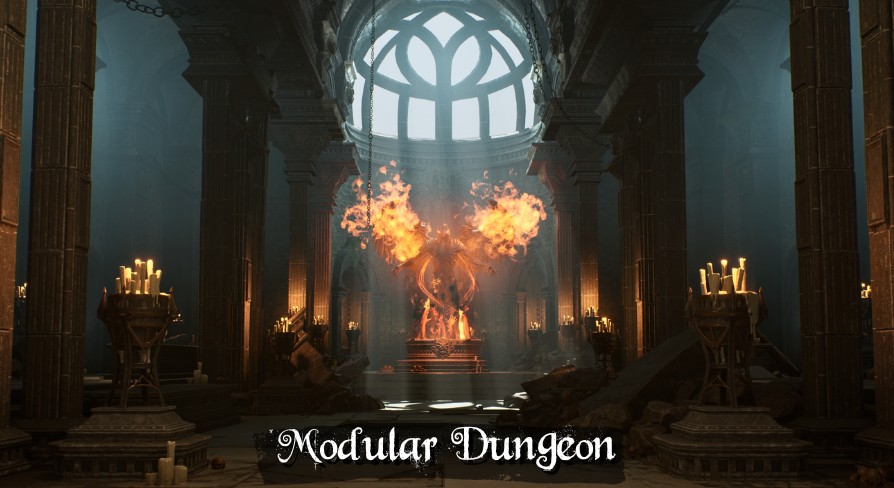 [UE5] Modular Dungeon (Medieval , Fantasy, Tomb)