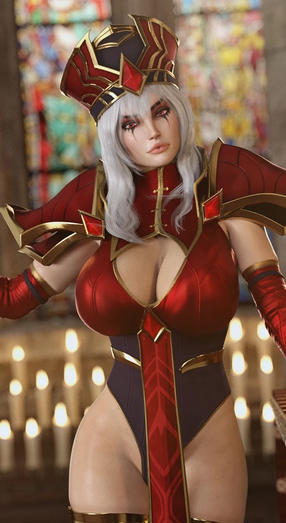 Scarlet Inquisitor for Genesis 8 Female