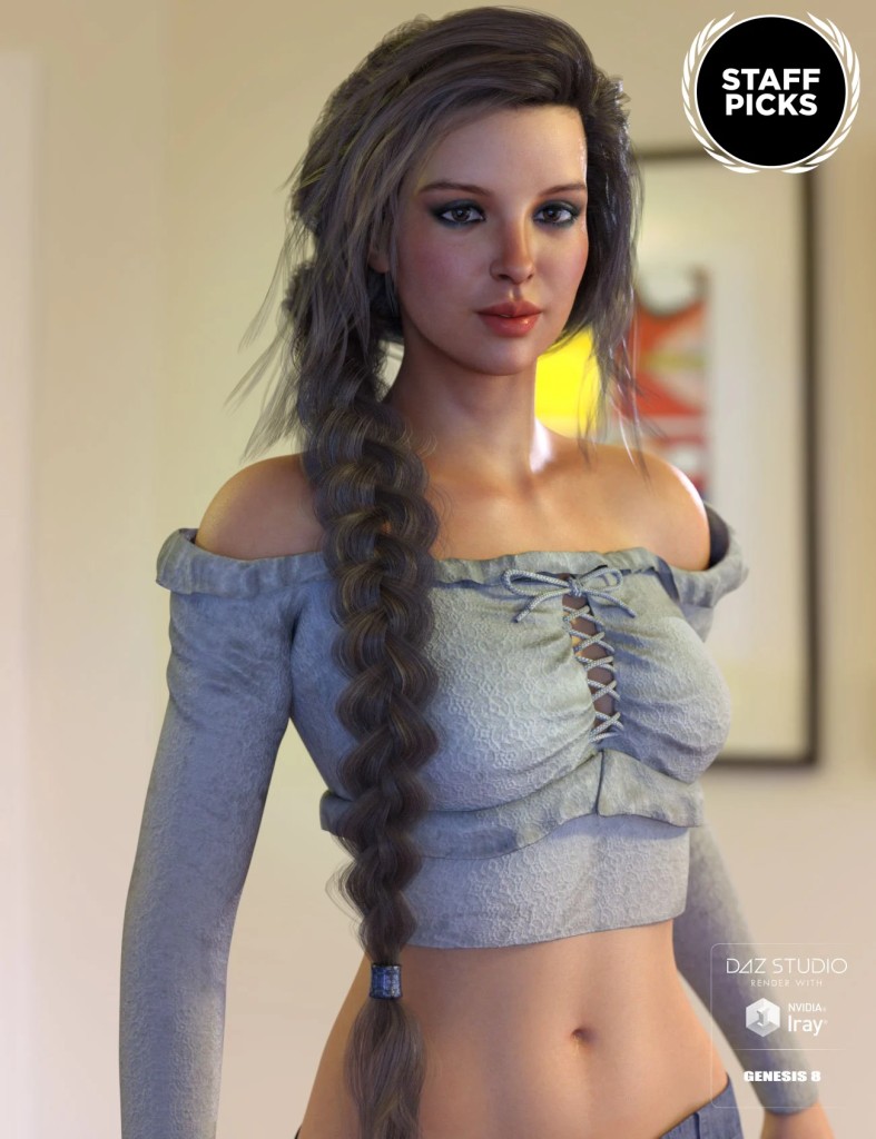 Perrin Hair for Genesis 3 & 8 Female(s)