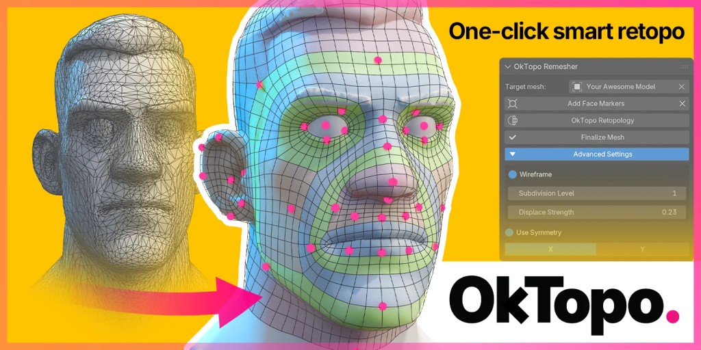 OkTopo Remesher for Blender