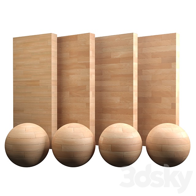 Maple wood parquet