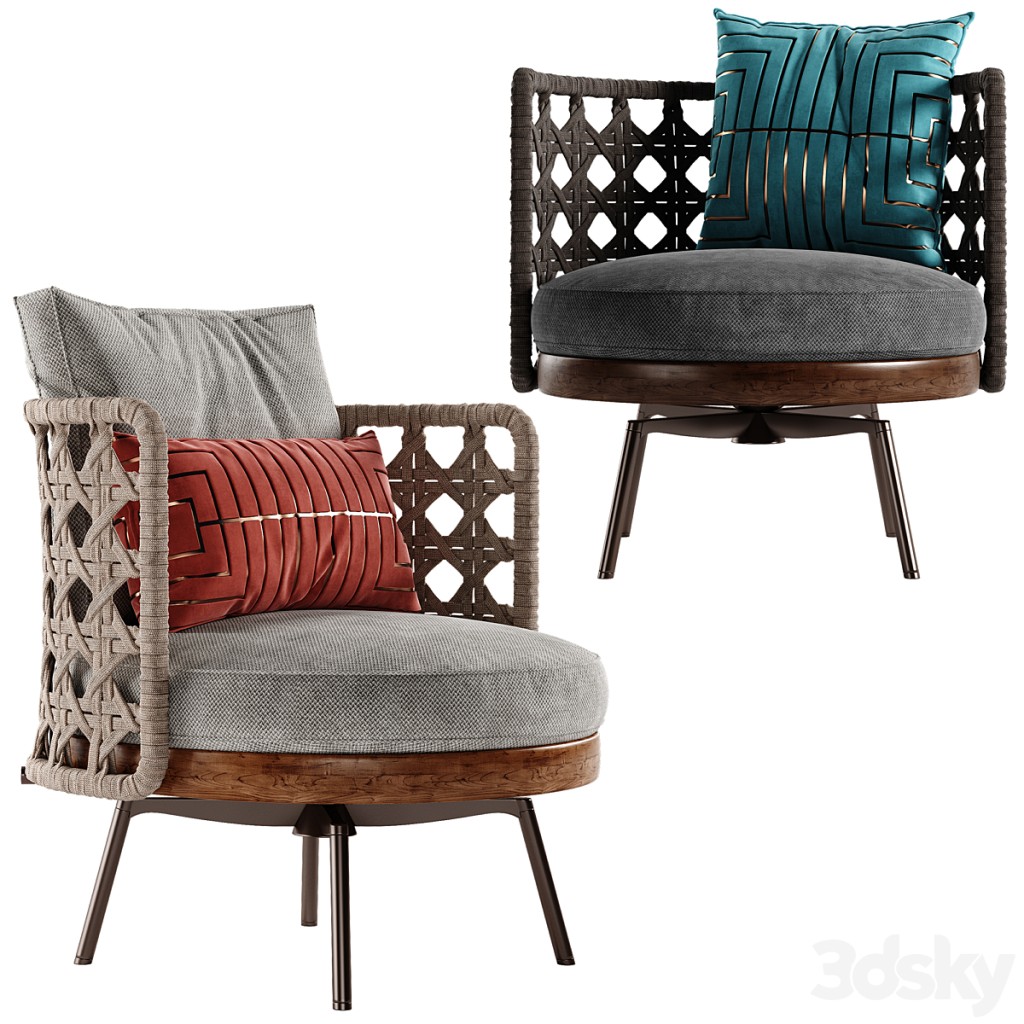 Minotti TorII Nest armchair
