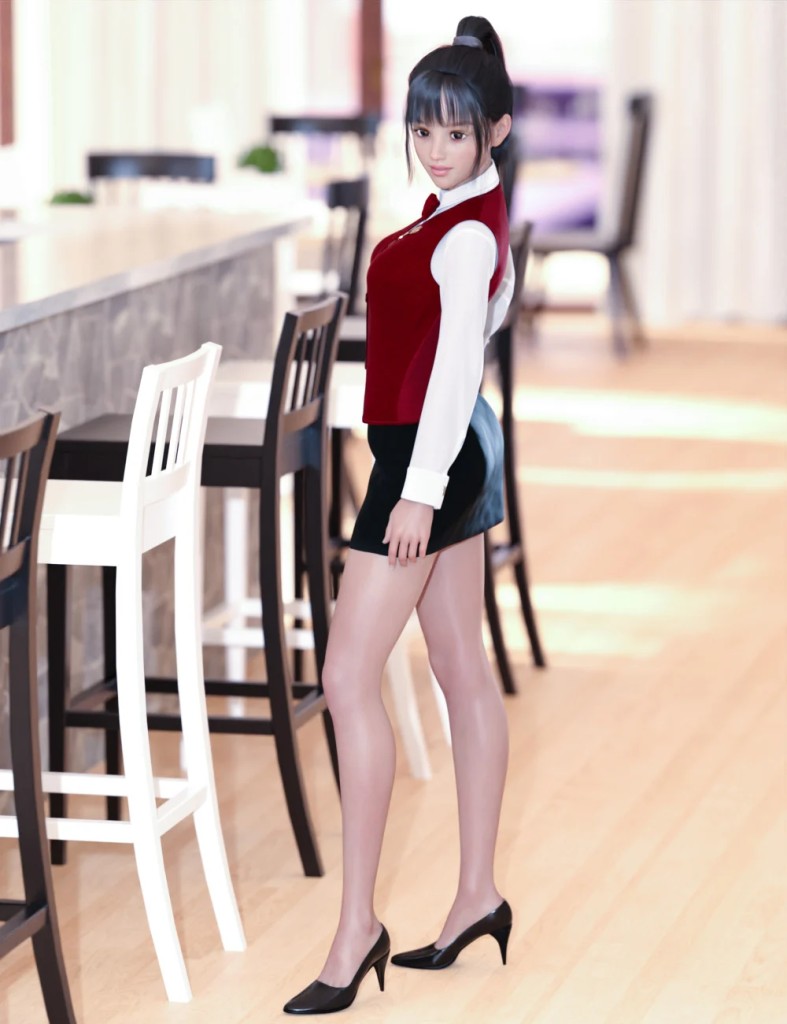 dForce Bartender Outfit for Genesis 8 Females