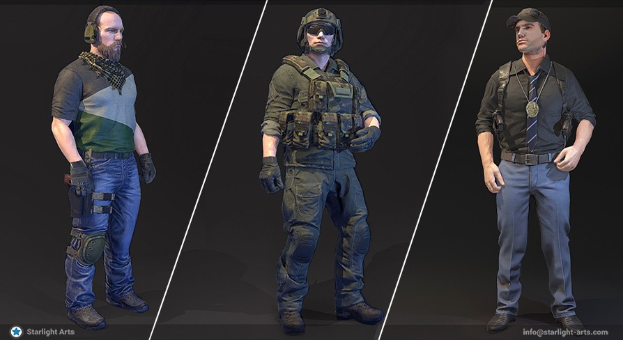 Modular Characters MegaPack Unreal Engine 4.16 4.27 5.0