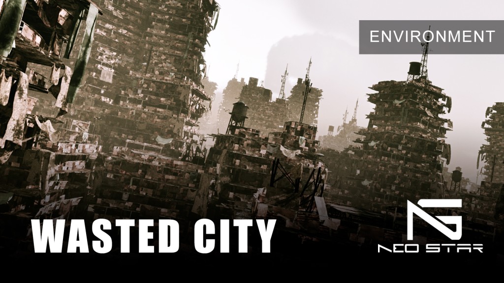 Wasted City Post-Apocalyptic Slums UE5.5