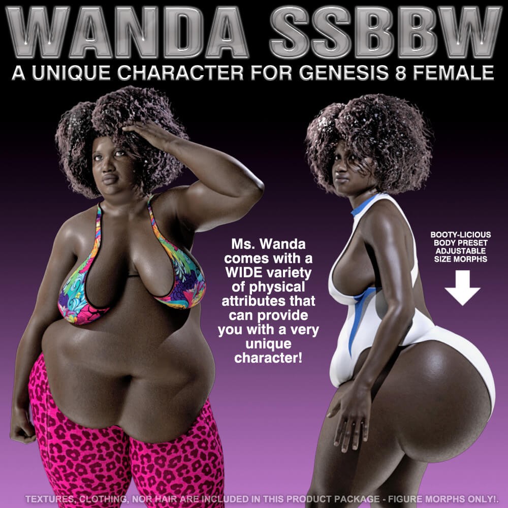 Wanda Ssbbw Morph for Genesis 8 Female