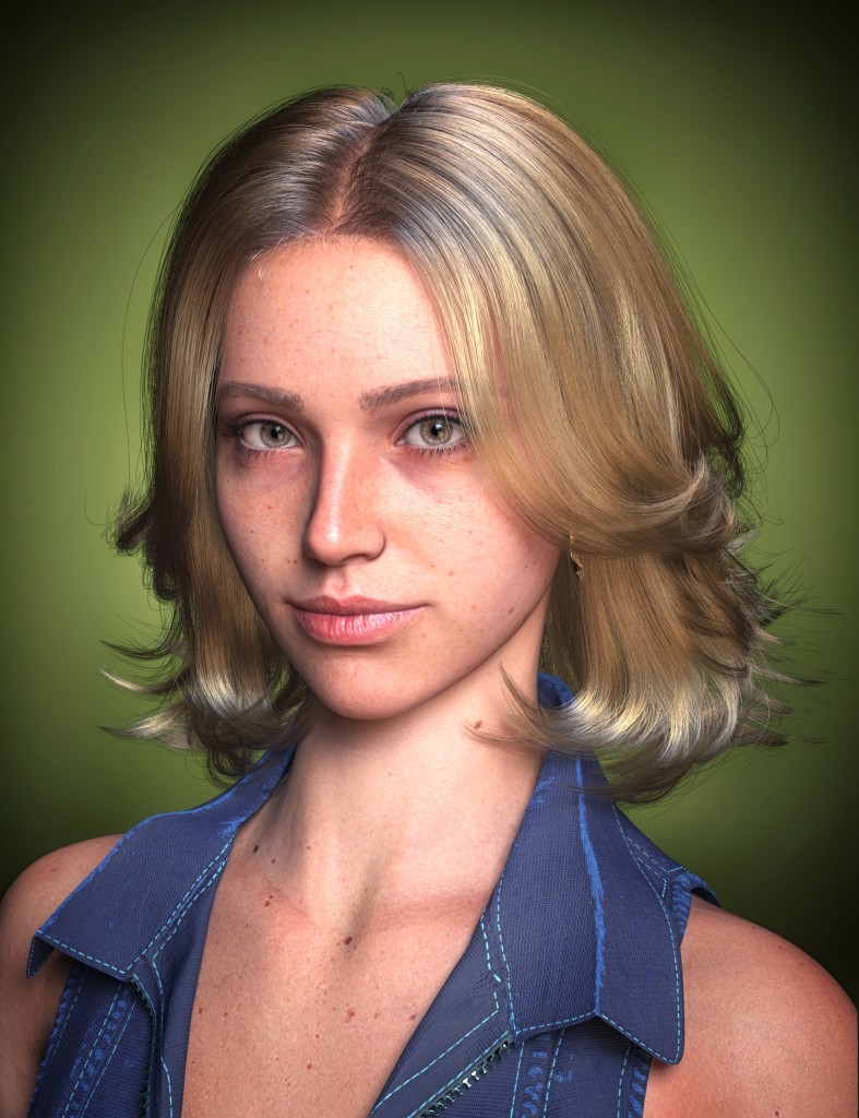 dForce Strand-Based FE Breeze Short Hair for Genesis 9