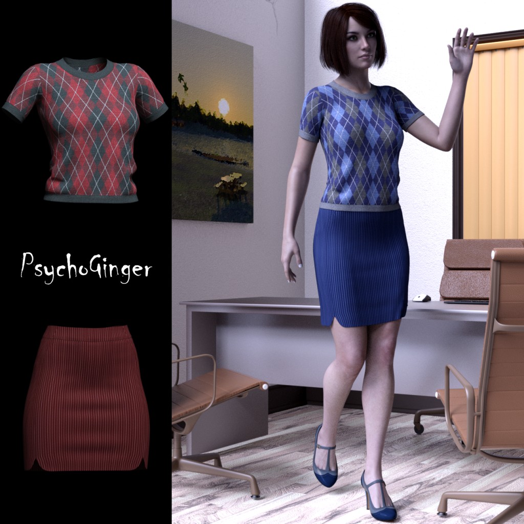 dForce 9 to 5 outfit for G8F
