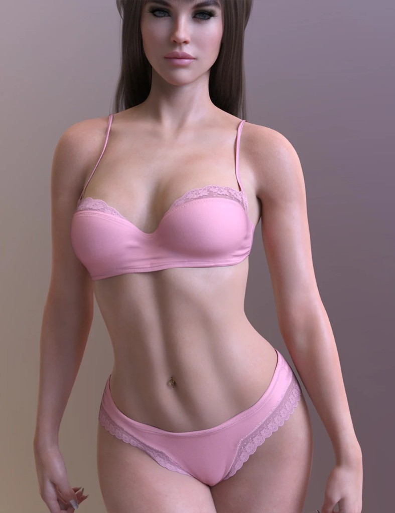 X-Fashion Spicy Lingerie Set for Genesis 8 and 8.1 Females