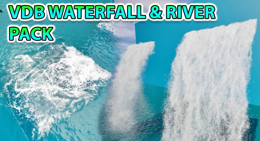 [UE5.3] VDB Waterfall & River Pack