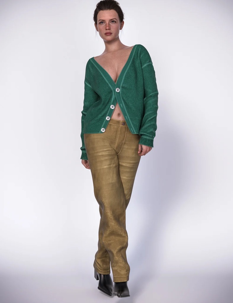 dForce Casual Style Girl Outfit Texture Add-On
