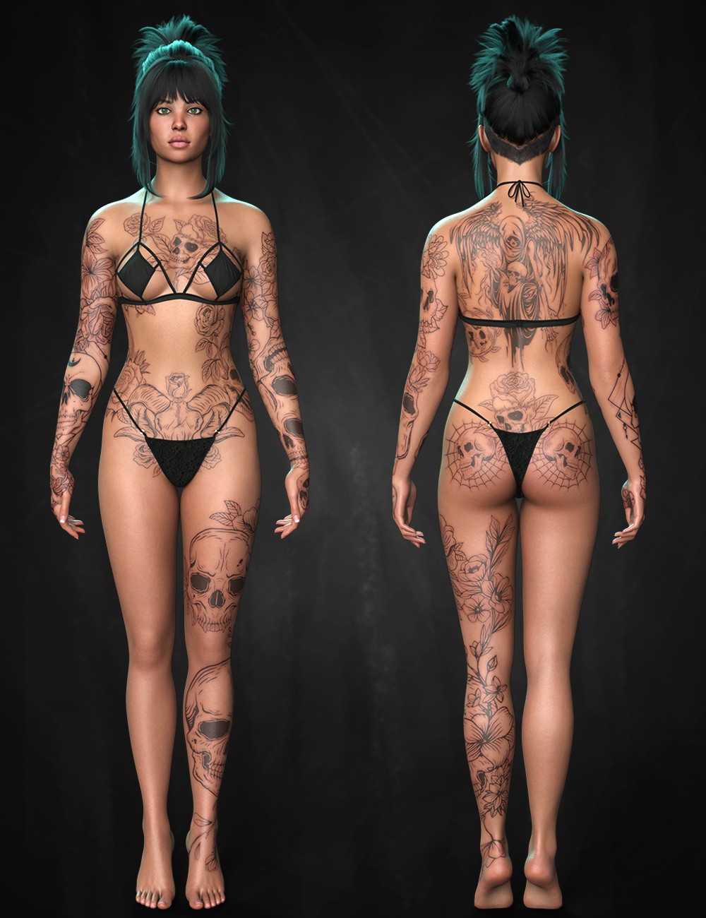 TMLM Tats Skulls for Genesis 9
