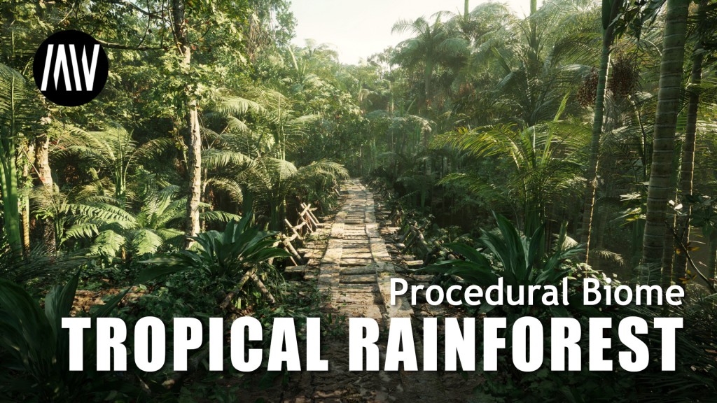 MW Tropical Rainforest Trees Biome Unreal Engine 5