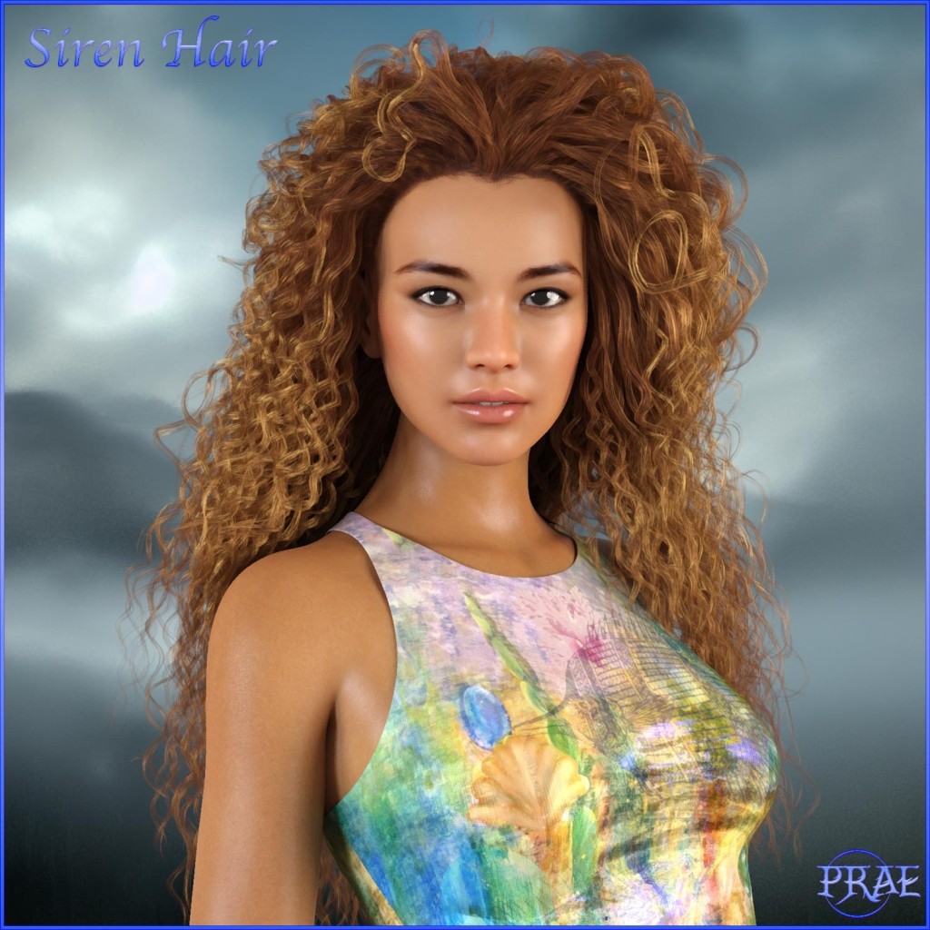 Prae-Siren Hair For G8/G9 Daz