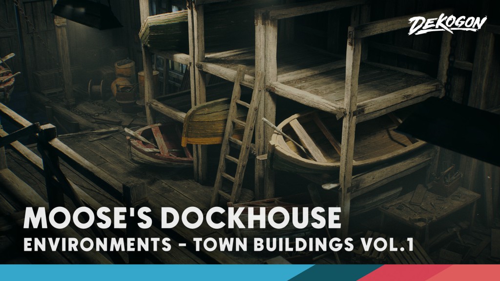 [UE5.1] Town Buildings VOL.1 - Moose's Dockhouse
