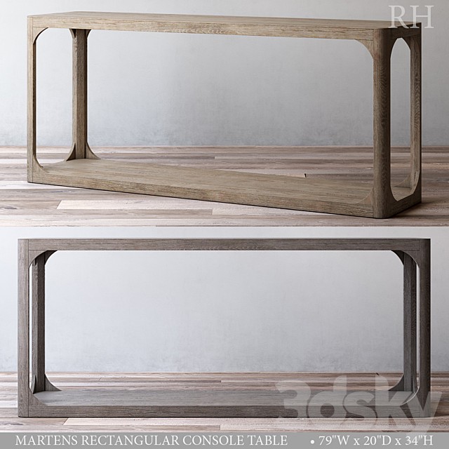 MARTENS RECTANGULAR CONSOLE TABLE