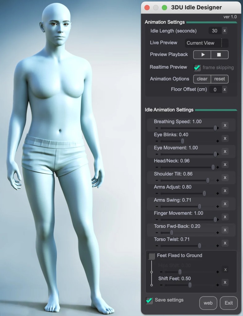 3DU Idle Designer for Genesis 9