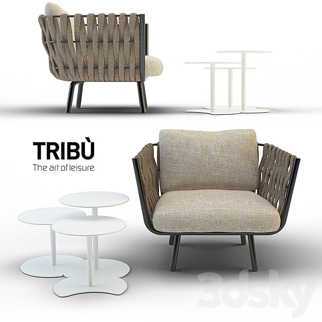 Tosca club chair / drops side table