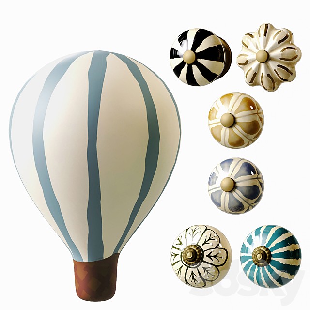 set of ZARA HOME ceramic door knobs