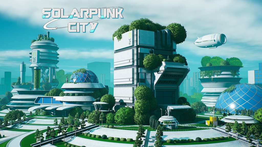 Stylized Solarpunk City UE5.0