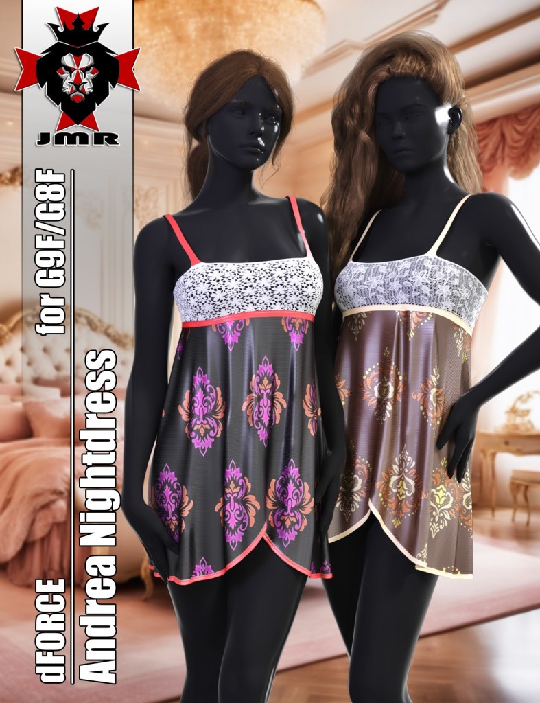 JMR dForce Andrea Nightdress for G9F and G8F