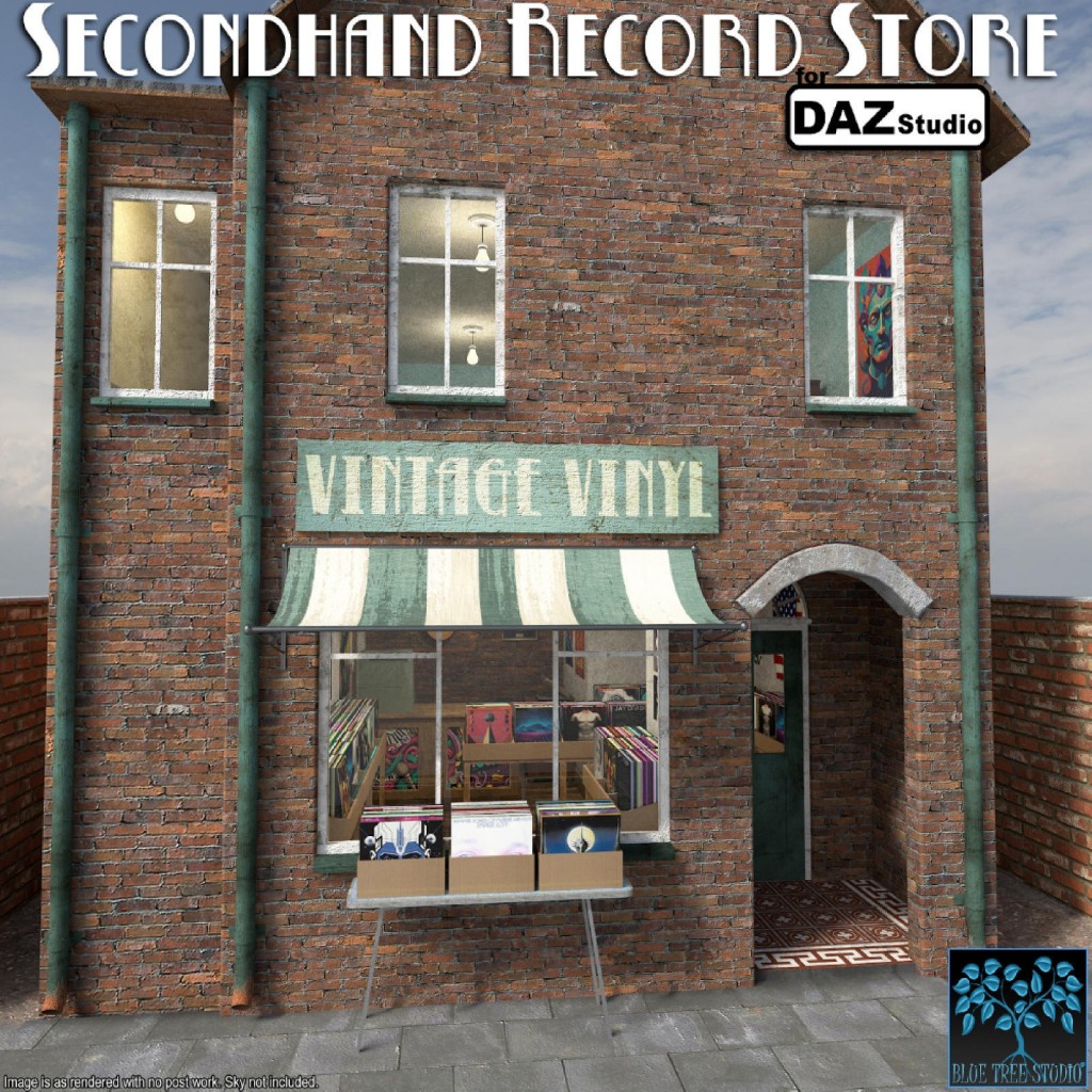 Secondhand Record Store for Daz