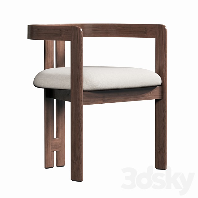 Tacchini Pigreco Wooden Chair