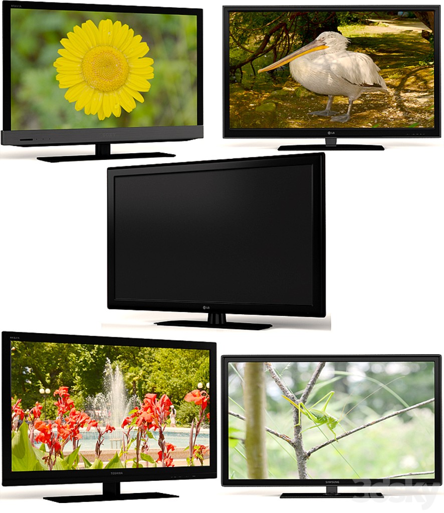 sony, toshiba, lg, samsung.