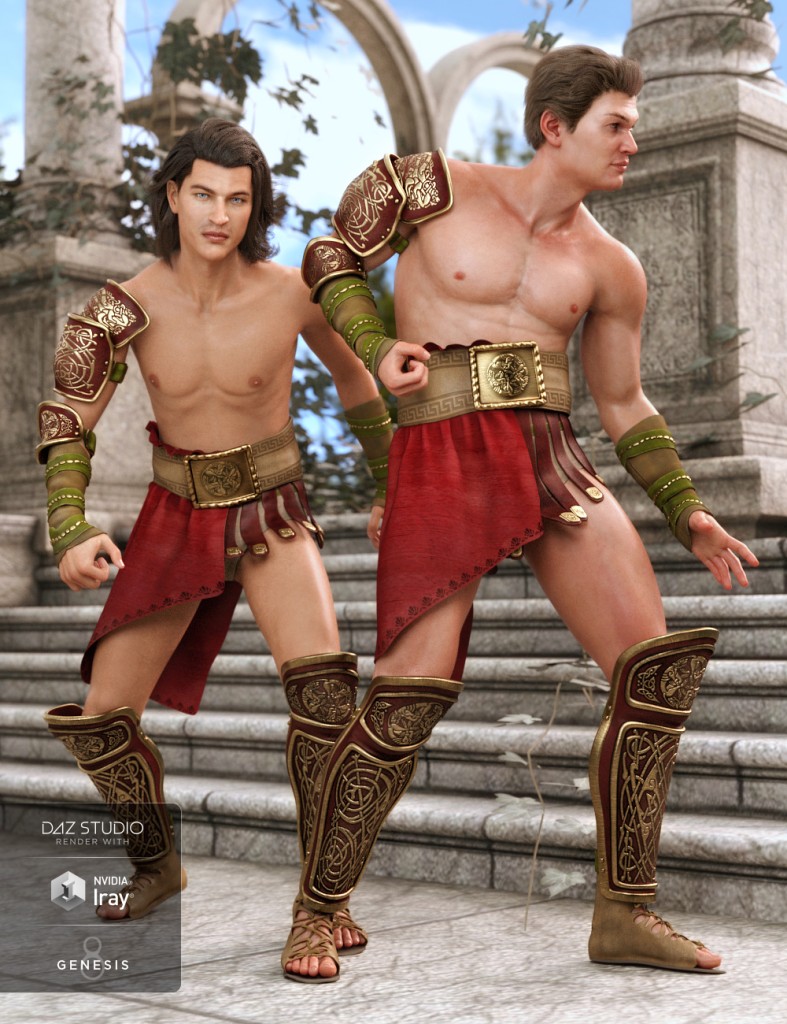 dForce Aries Outfit for Genesis 8 Male(s) + Outfit Textures