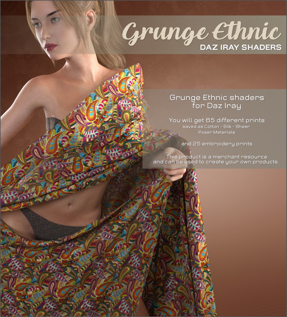 Daz Iray - Ethnic Silks 3D Figure Assets Merchant Resources Atenais
