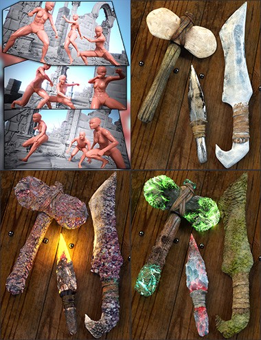 Aki Tribe Weapons and Poses Bundle