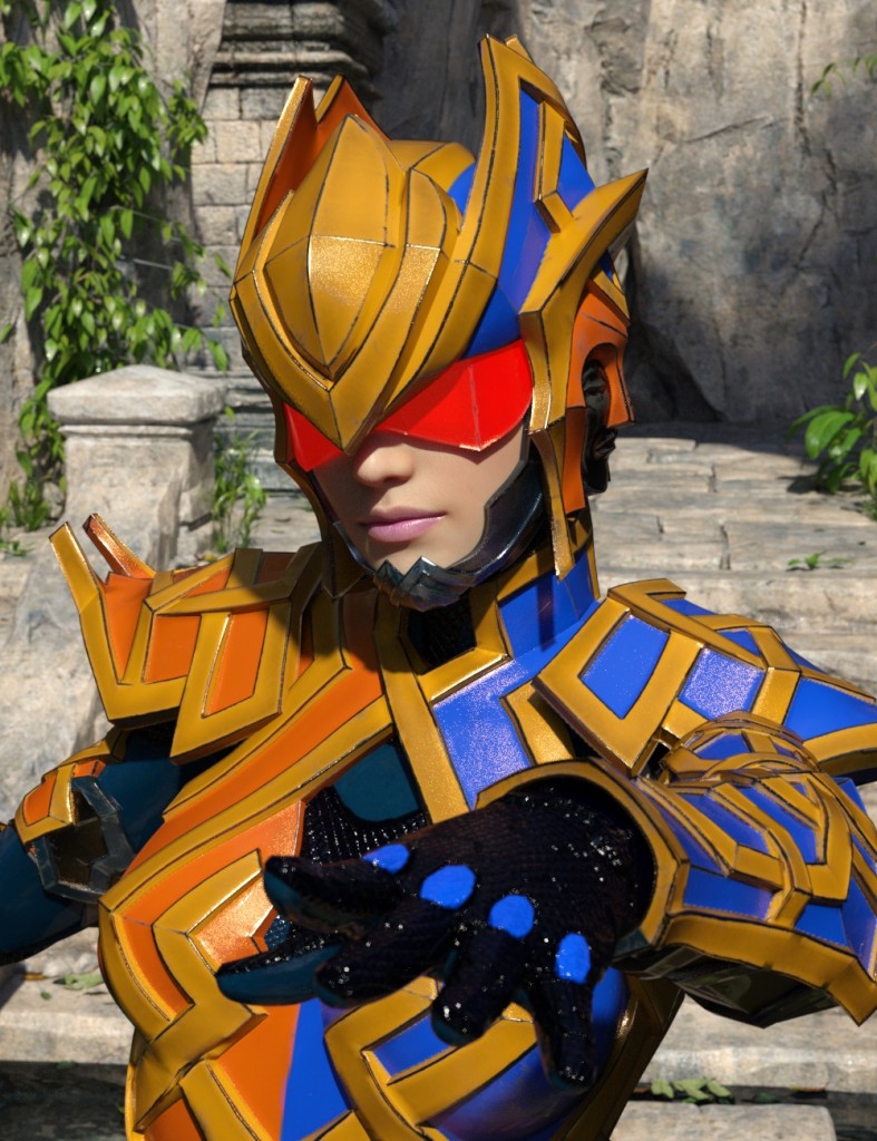 12 Constellation Warriors Series – Gemini for Genesis 8 and 8.1 Female