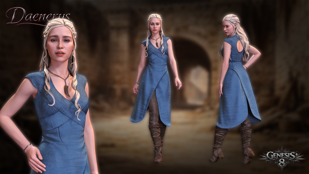 FN Daenerys for G8F (Outfit 1)