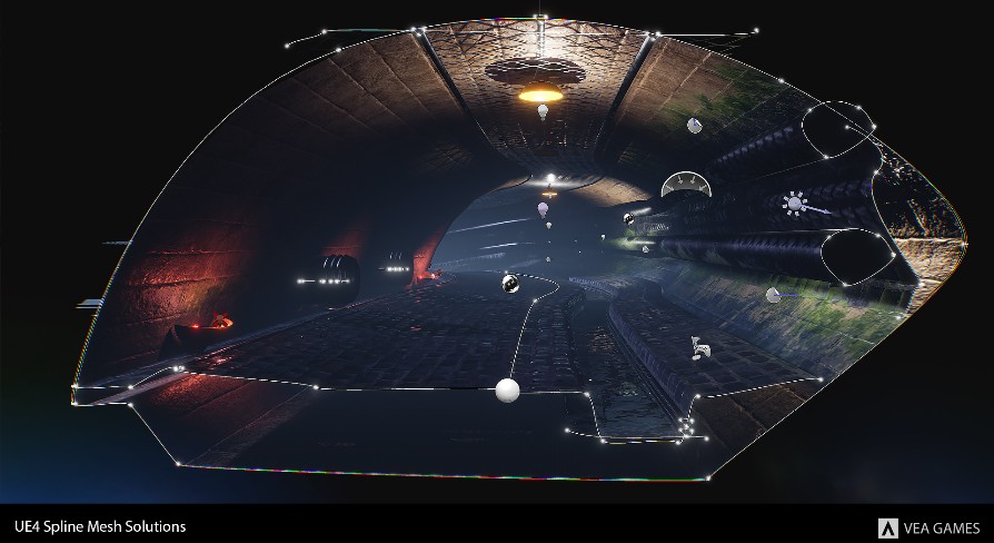 Spline Mesh Solutions UE4.26