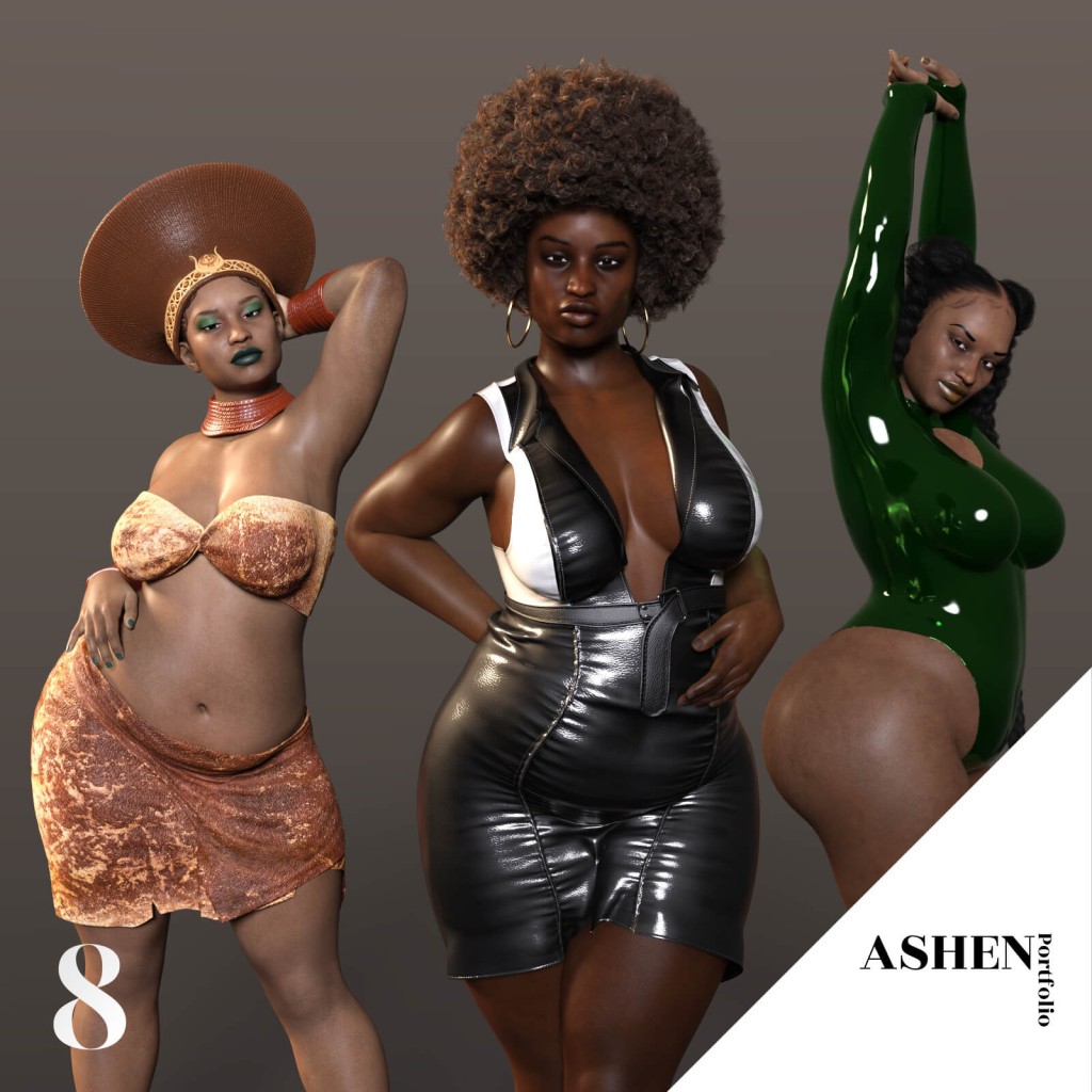 Khwezi Elethu Character Morph for G8F 8.1F and G9