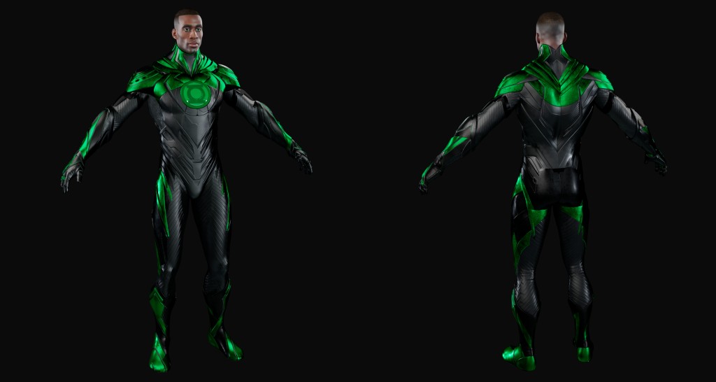 Green Lantern SS Premium for Blender 3-4