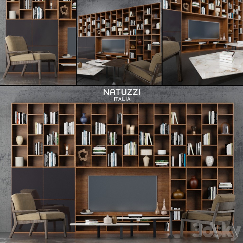Wall + chairs Natuzzi