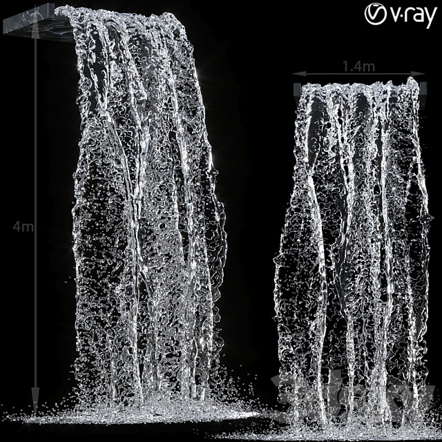 Waterfall fountains 001