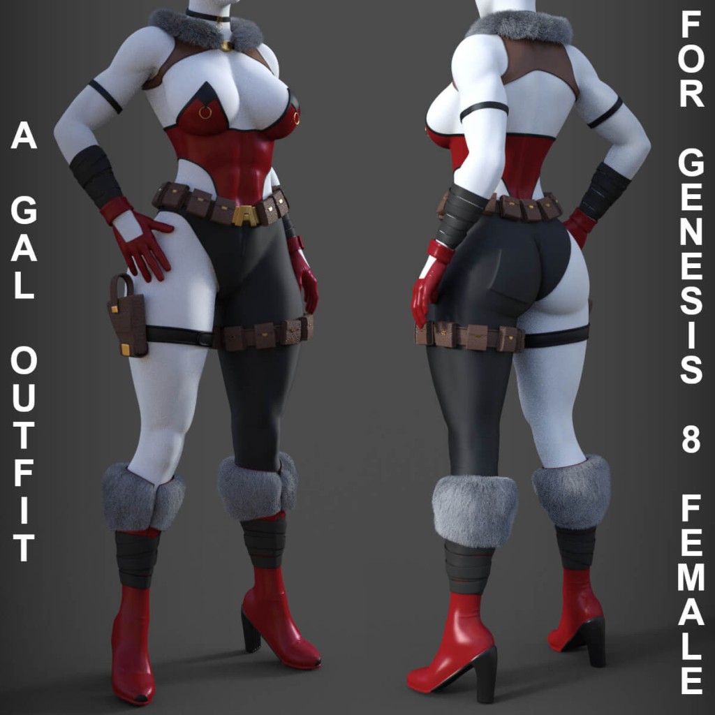 A Gal Outfit for Genesis 8 Female