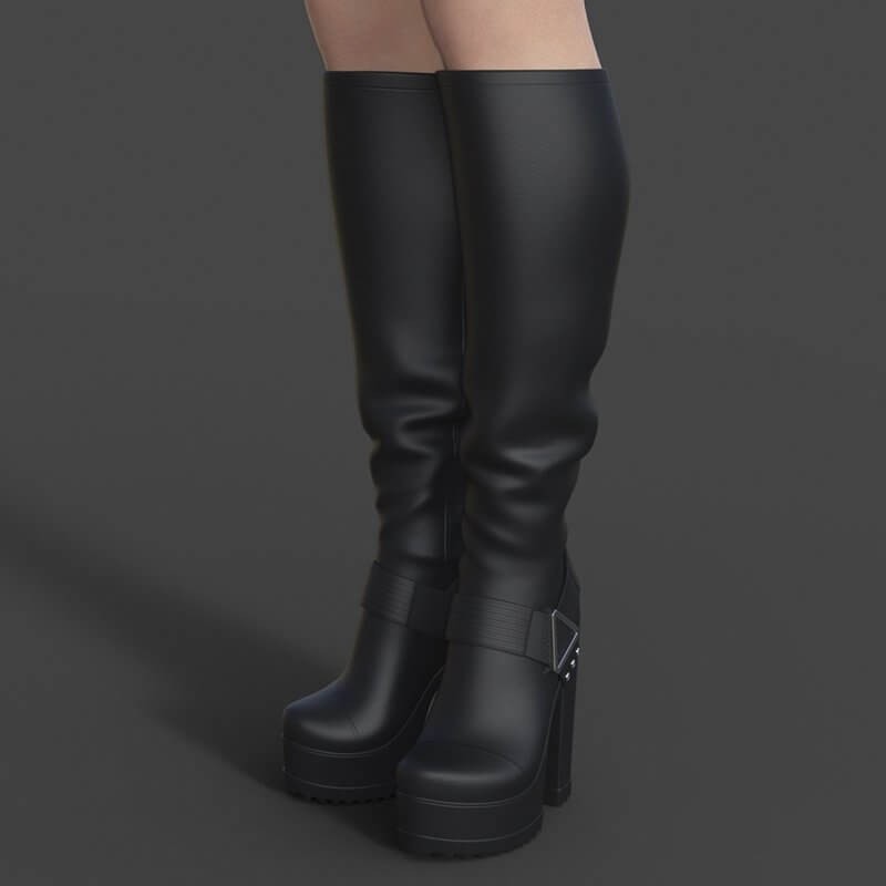 Alice Leather Boots for Genesis 8 Female
