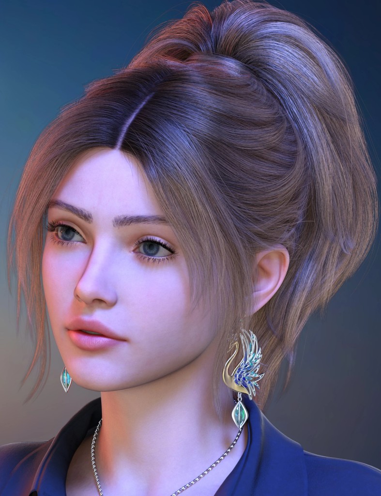 ALO Phoenicia Hair And Accessories For Genesis 9, 8 And 8.1 Female