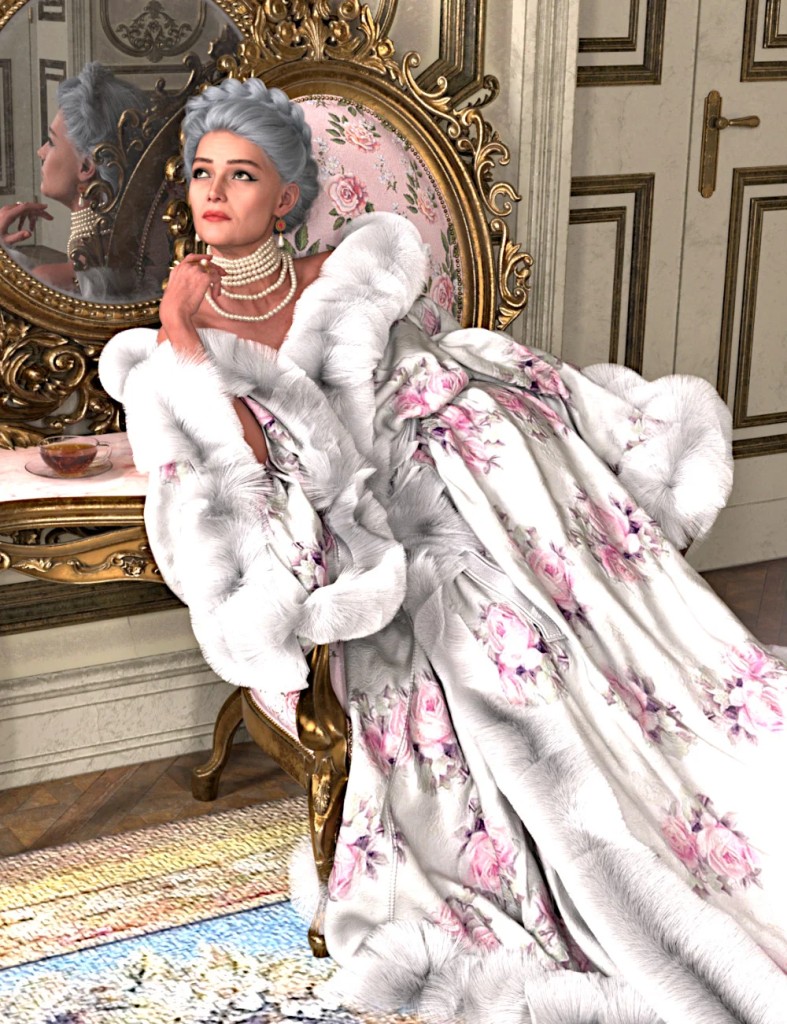 dForce Diva Robe for Genesis 9 and 8 Female