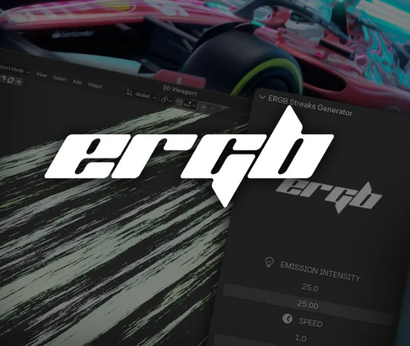 ERGB streak panels, blender