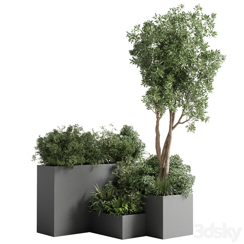 stand box plant - collection outdoor plant 80 concrete dirt vase pot