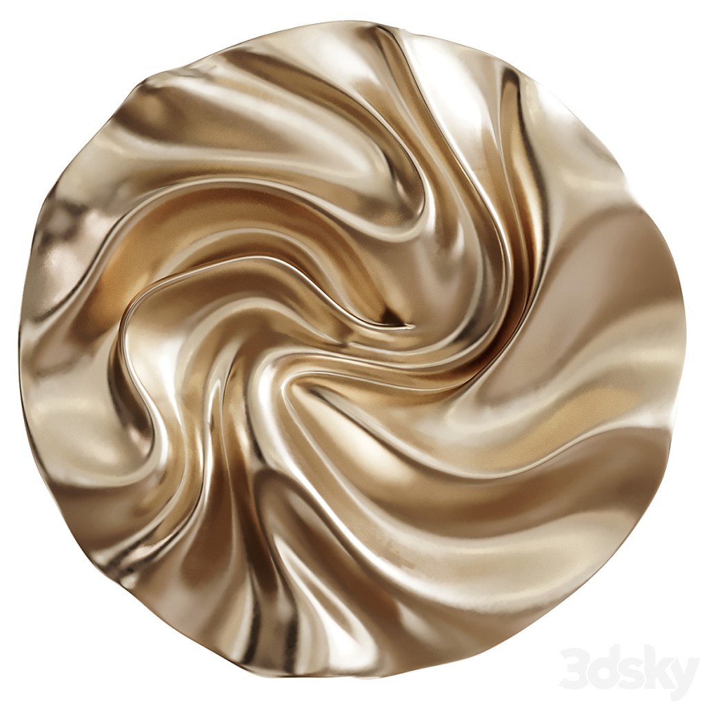 Minimalistic Rounded Wall Art Sculpture 02